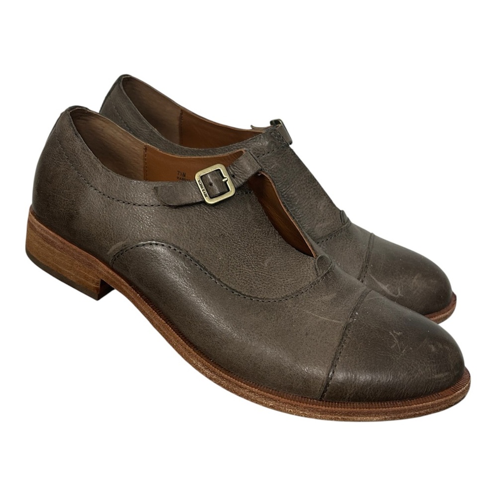 Kork-Ease Niseda Brown Leather Oxford Loafers Size 7.5